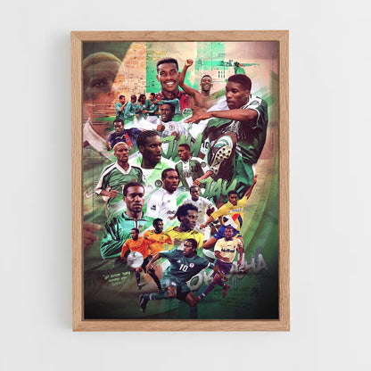 ap-jay-jay okocha-2 cadre Bois clair