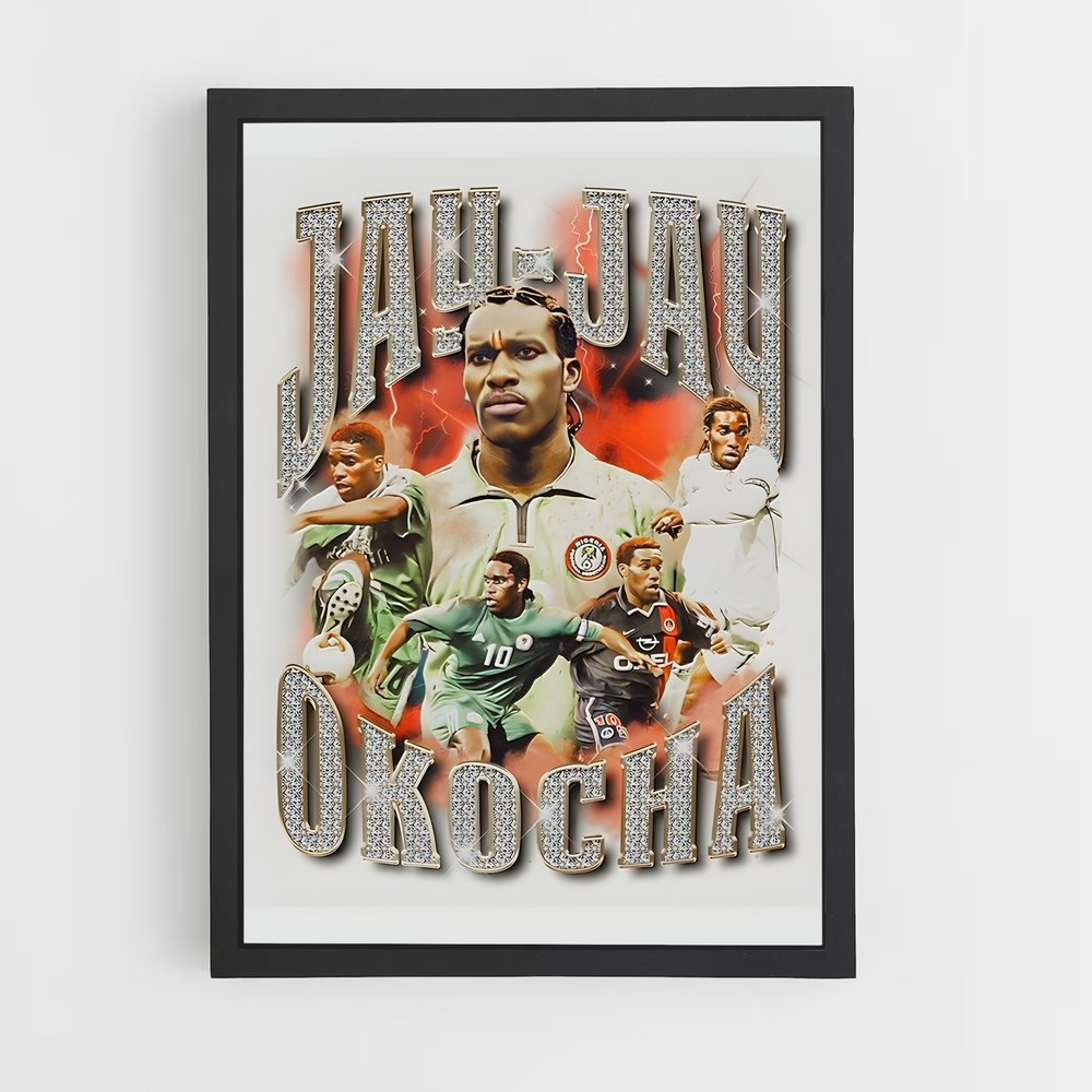 ap-jay-jay okocha-9 cadre Noir
