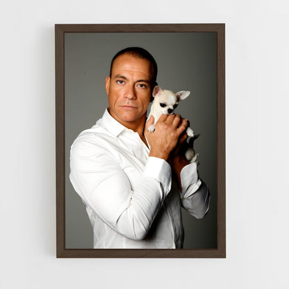 ap-jean-claude van damme-4 cadre Bois foncé