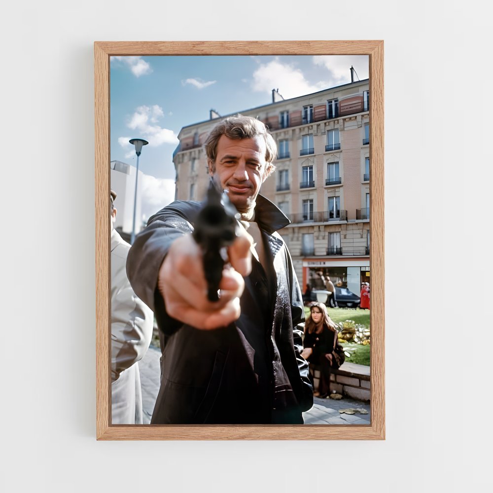 ap-jean-paul belmondo-5 cadre Bois clair
