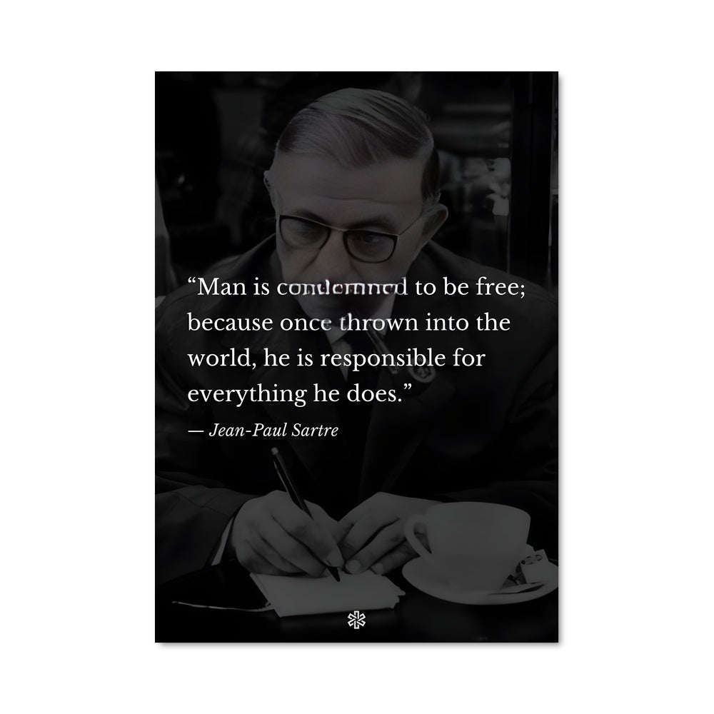 Poster Jean paul sartre 12797