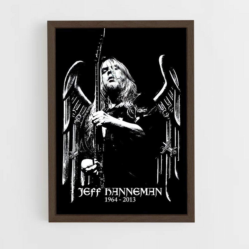 ap-jeff hanneman-3 cadre Bois foncé