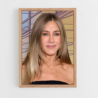 ap-jennifer aniston-6 cadre Bois clair