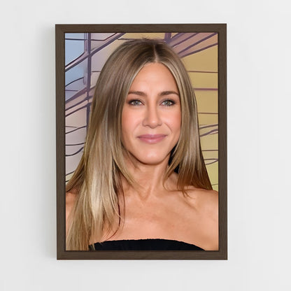 ap-jennifer aniston-6 cadre Bois foncé