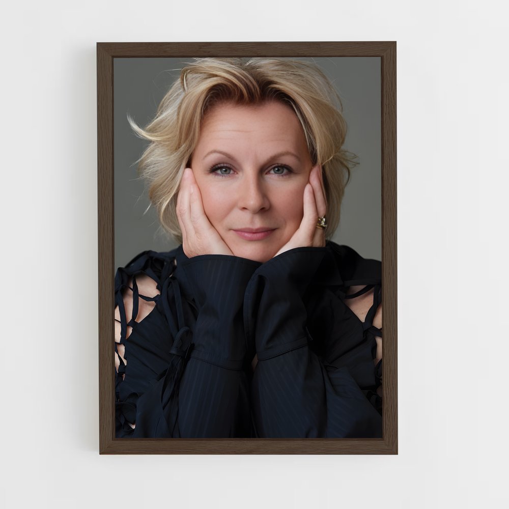 ap-jennifer saunders-7 cadre Bois foncé