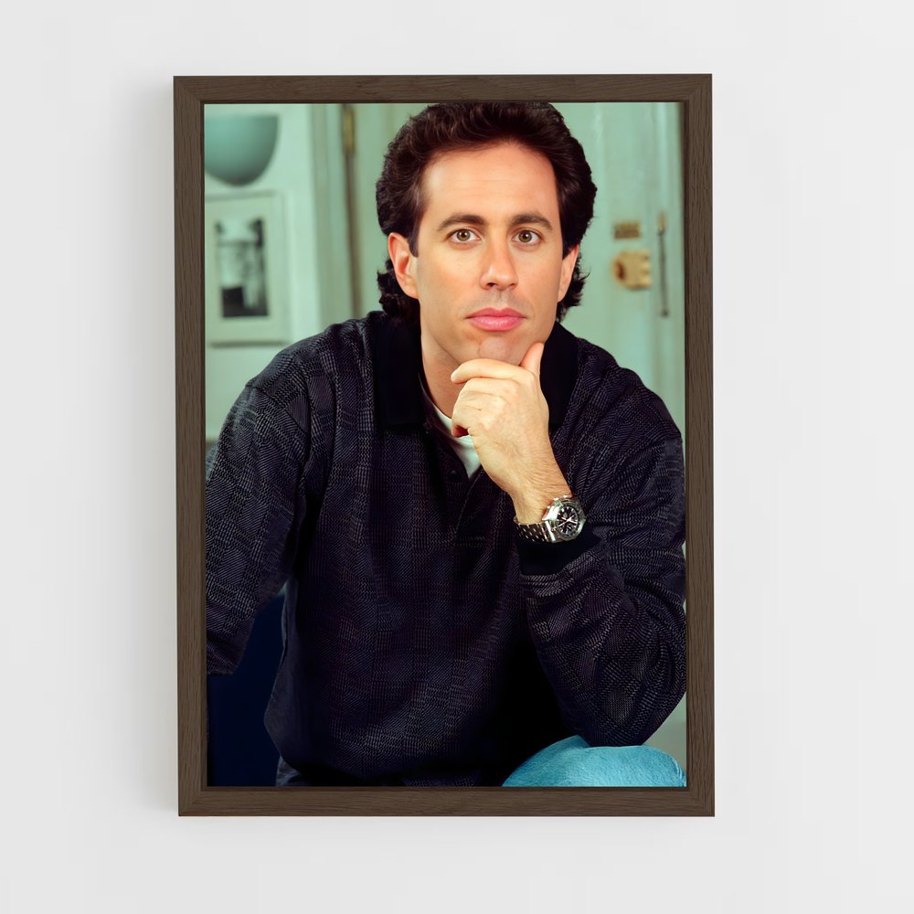 ap-jerry seinfeld-1 cadre Bois foncé