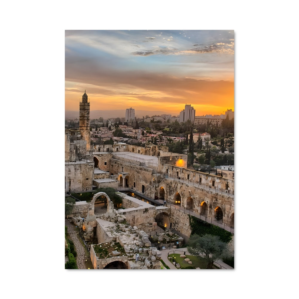 Poster Coucher sur la Vieille Ville