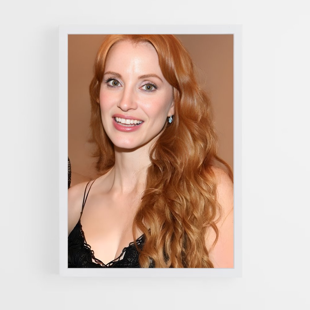 ap-jessica chastain-10 cadre Blanc