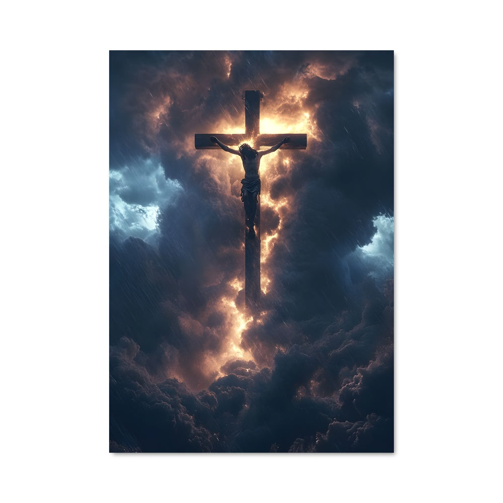 Poster Jésus dans les Nuages