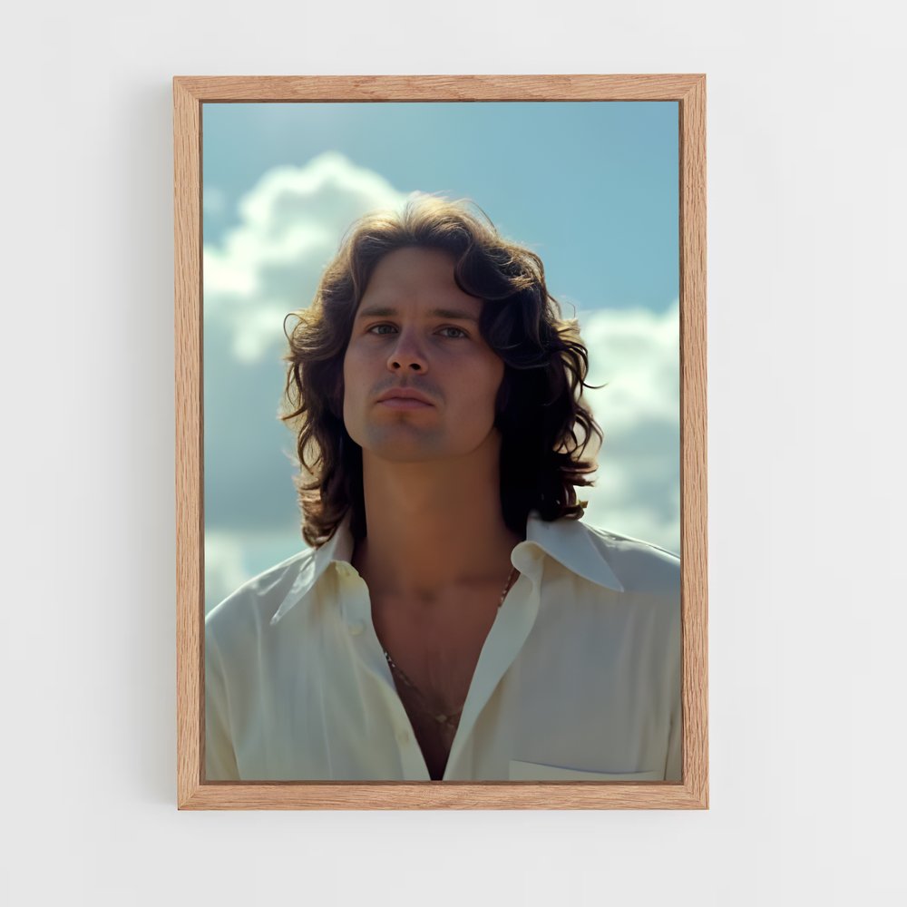 ap-jim morrison-6 cadre Bois clair