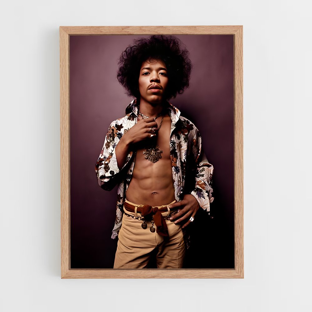 ap-jimi hendrix-5 cadre Bois clair