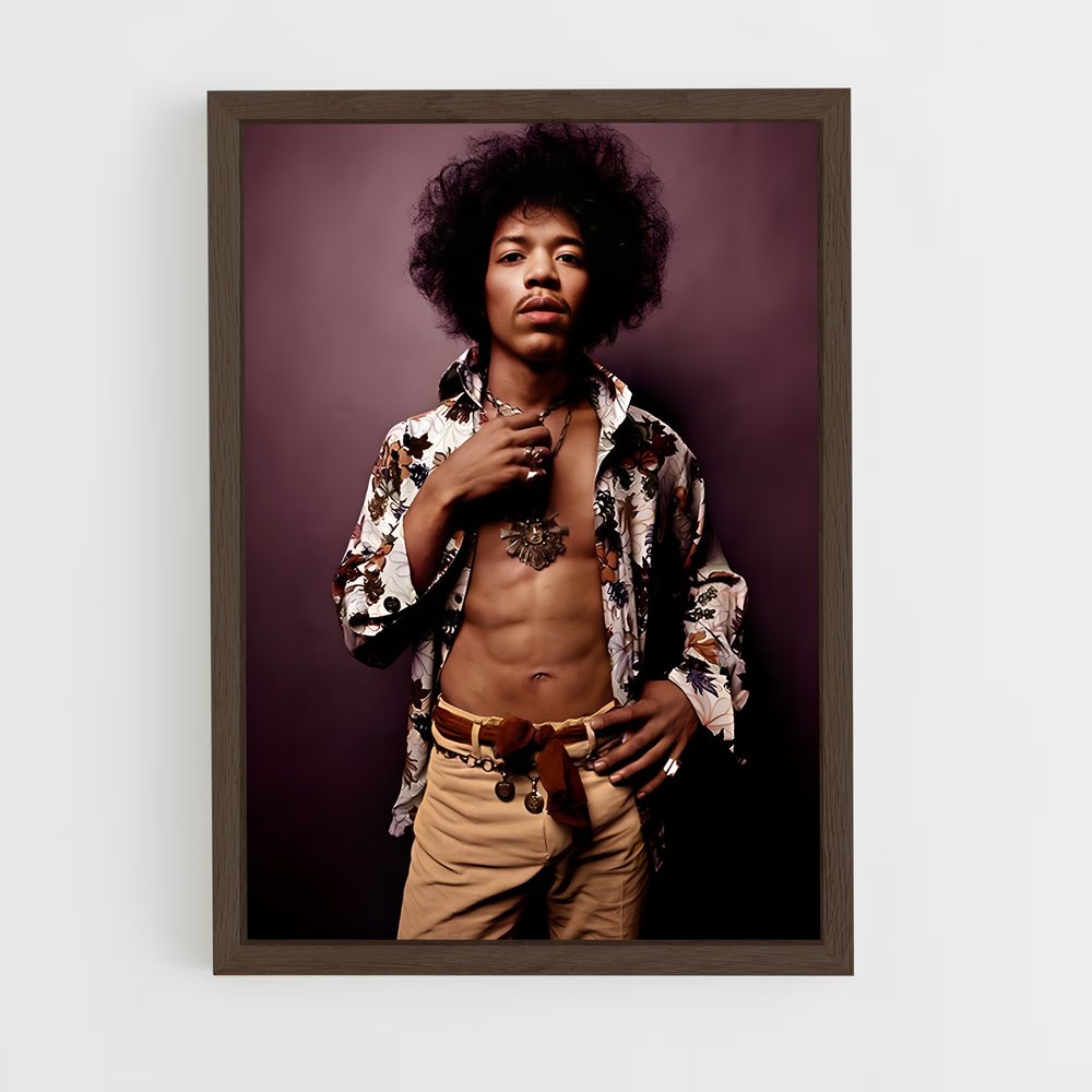 ap-jimi hendrix-5 cadre Bois foncé