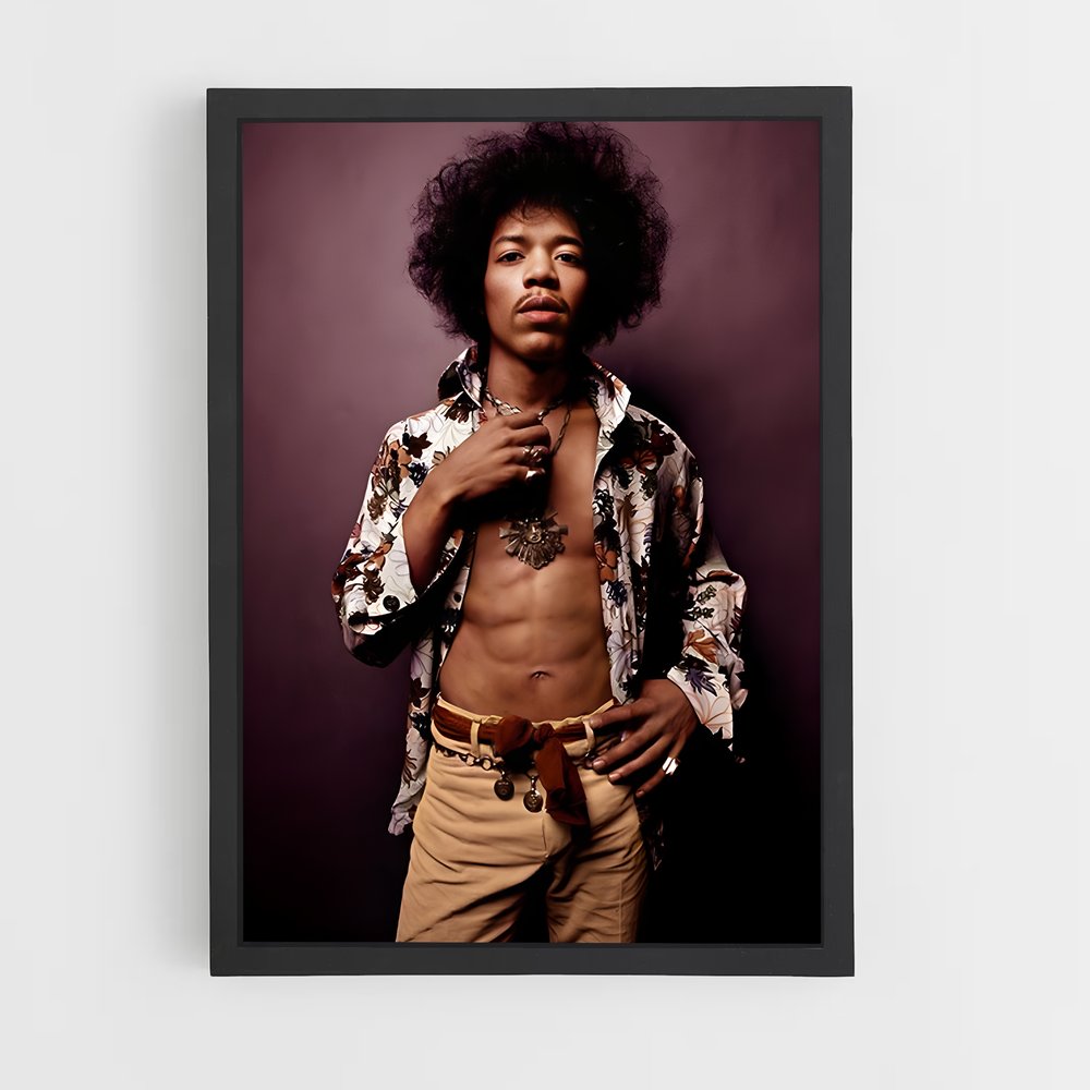 ap-jimi hendrix-5 cadre Noir