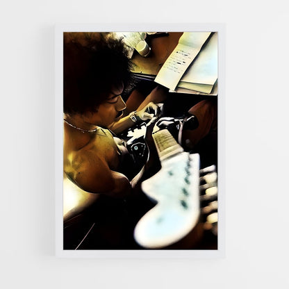 ap-jimi hendrix experience-3 cadre Blanc