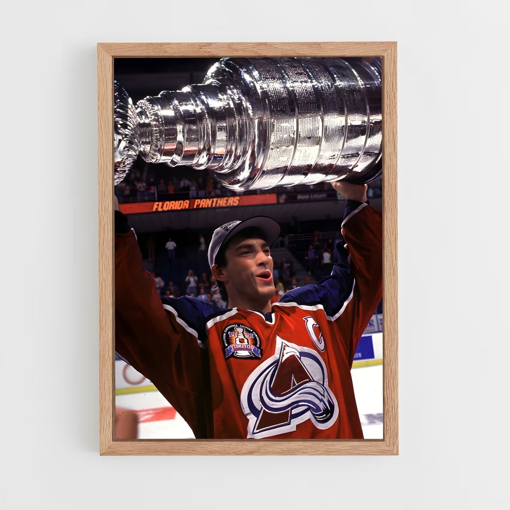 ap-joe sakic-1 cadre Bois clair