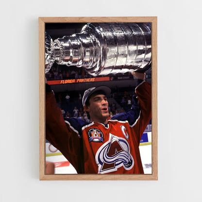 ap-joe sakic-1 cadre Bois clair