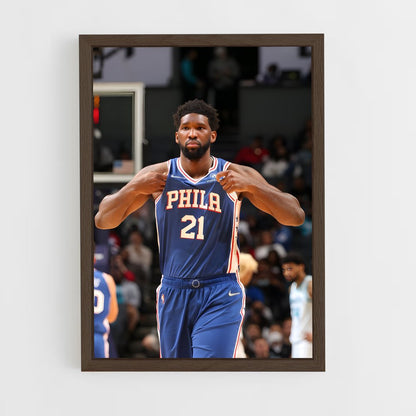 ap-joel embiid-12 cadre Bois foncé