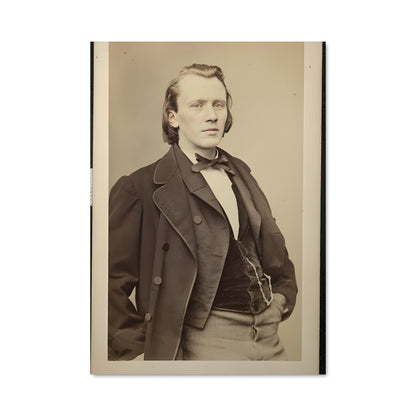 Poster Brahms en Noir et Blanc