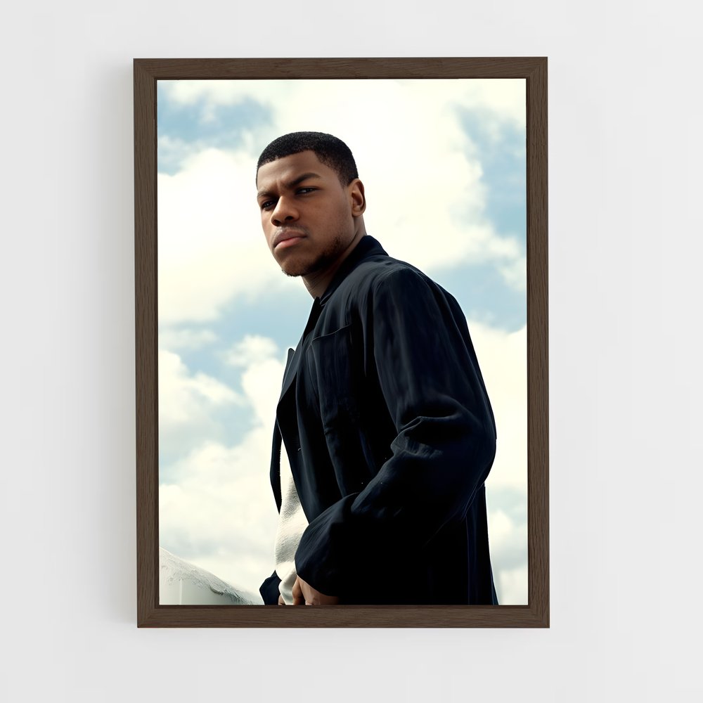 ap-john boyega-3 cadre Bois foncé