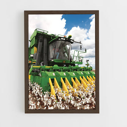 ap-john deere cotton picker-1 cadre Bois foncé