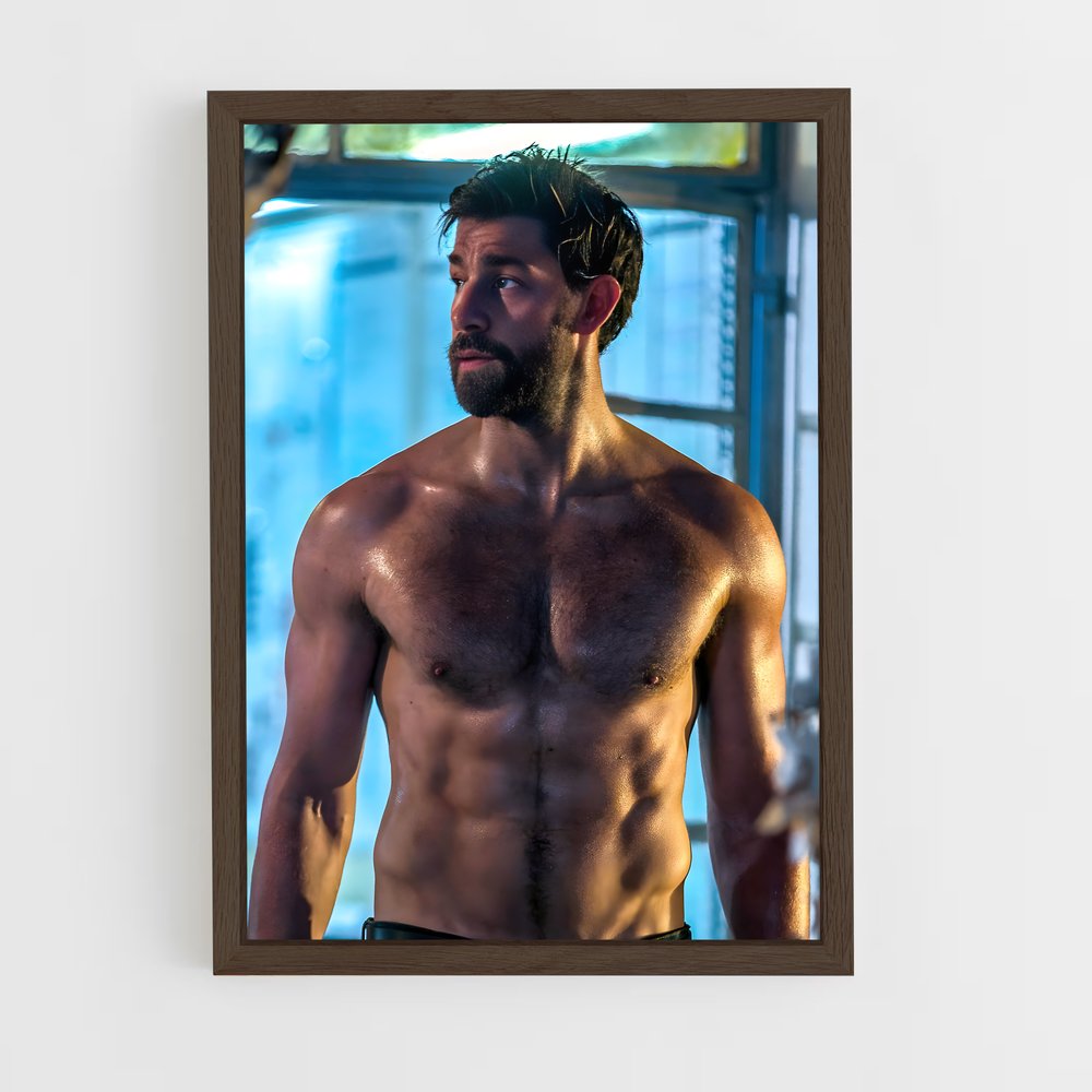 ap-john krasinski-1 cadre Bois foncé