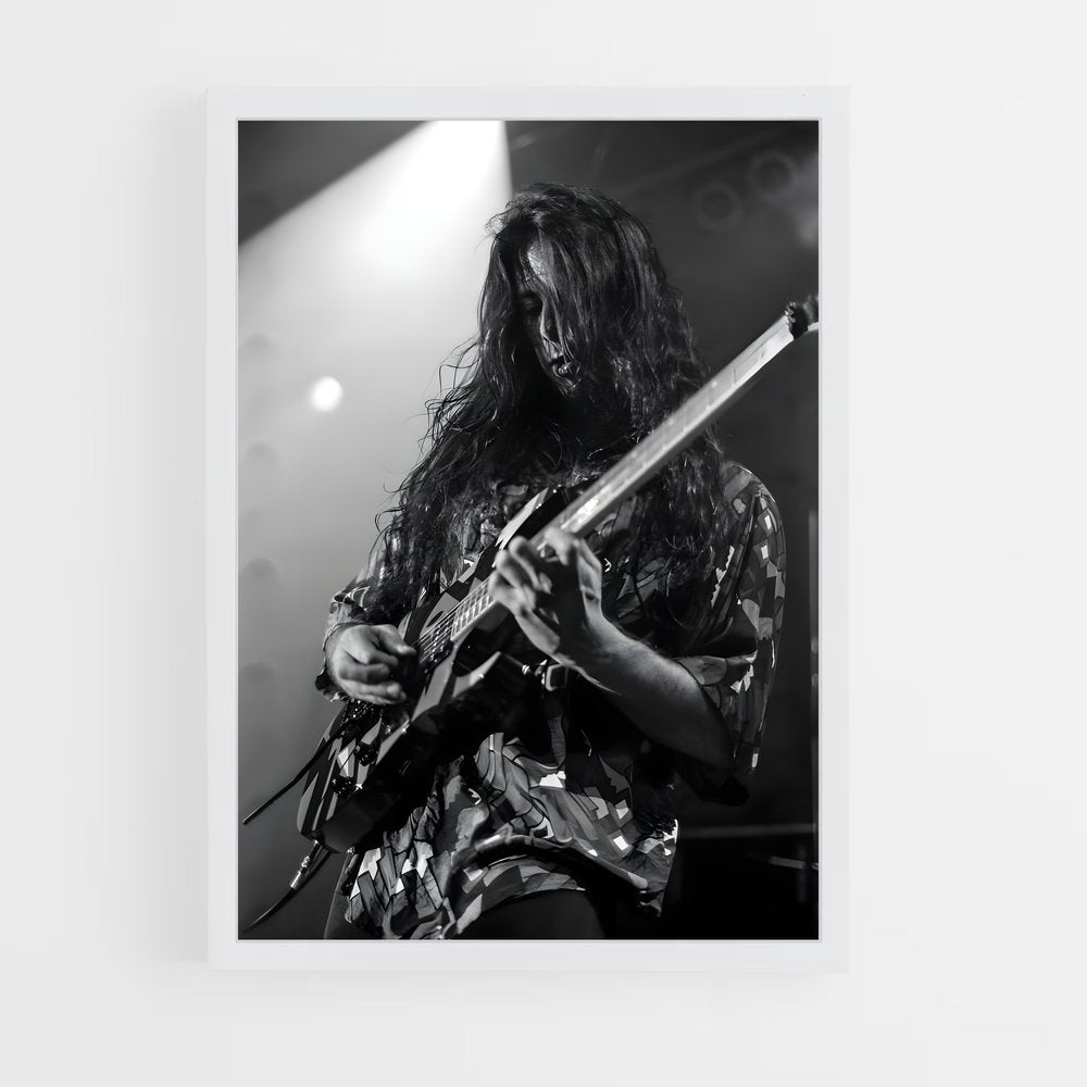 ap-john petrucci-9 cadre Blanc
