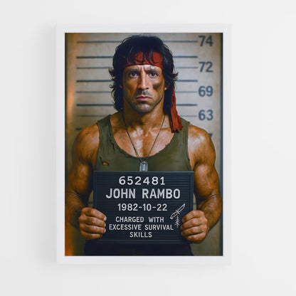 ap-john rambo-1 cadre Blanc