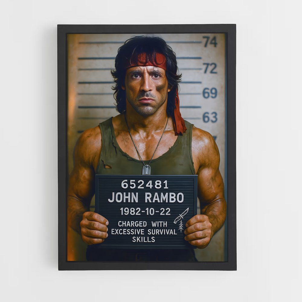 ap-john rambo-1 cadre Noir