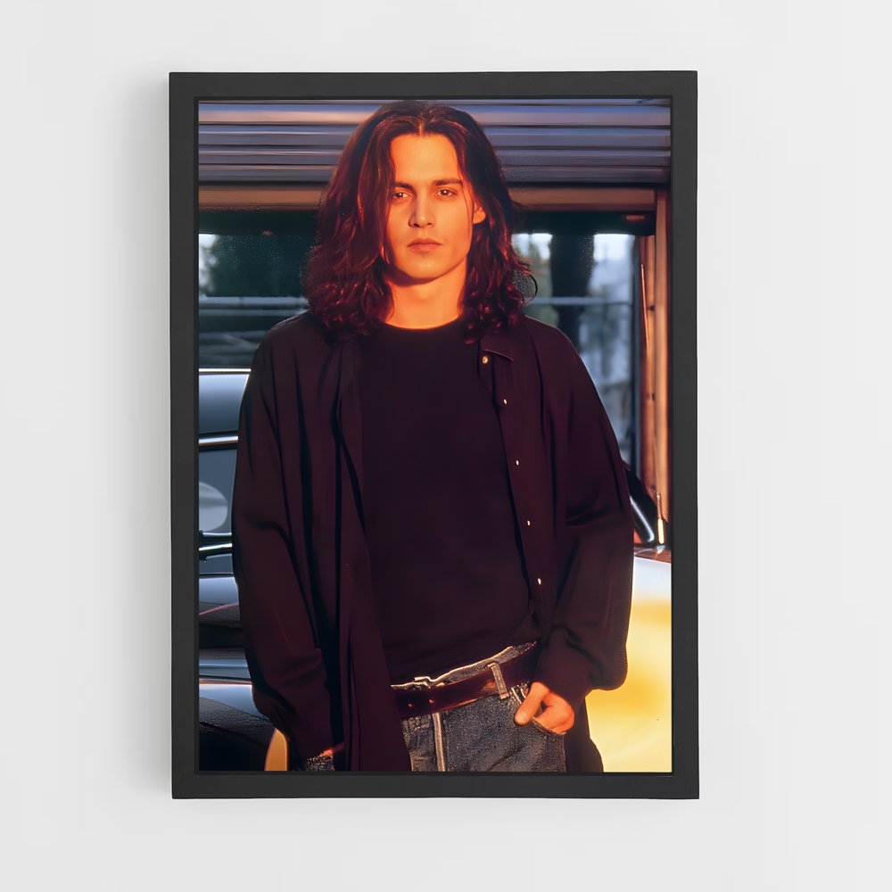 ap-johnny depp-6 cadre Noir
