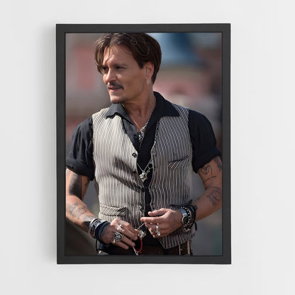 ap-johnny depp-7 cadre Noir