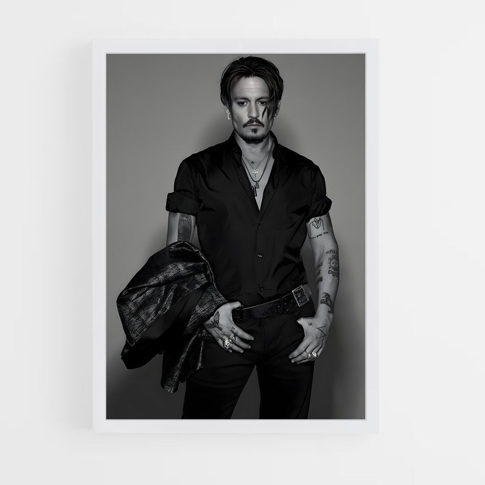 ap-johnny depp-8 cadre Blanc