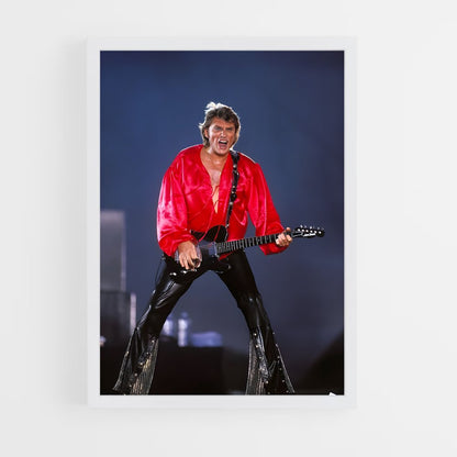 ap-johnny hallyday-13 cadre Blanc