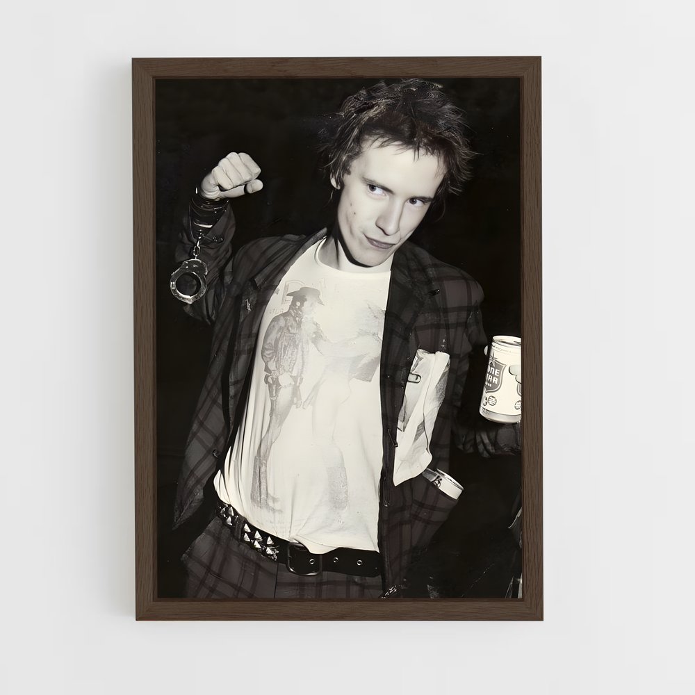 ap-johnny rotten-1 cadre Bois foncé