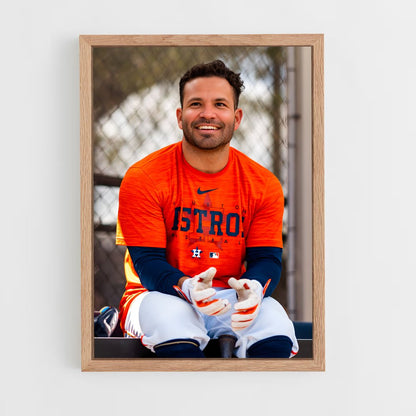 ap-jose altuve-1 cadre Bois clair