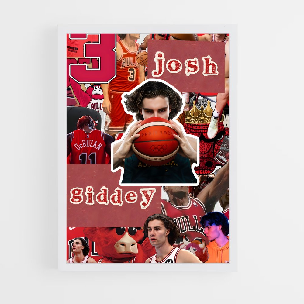 ap-josh giddey-5 cadre Blanc