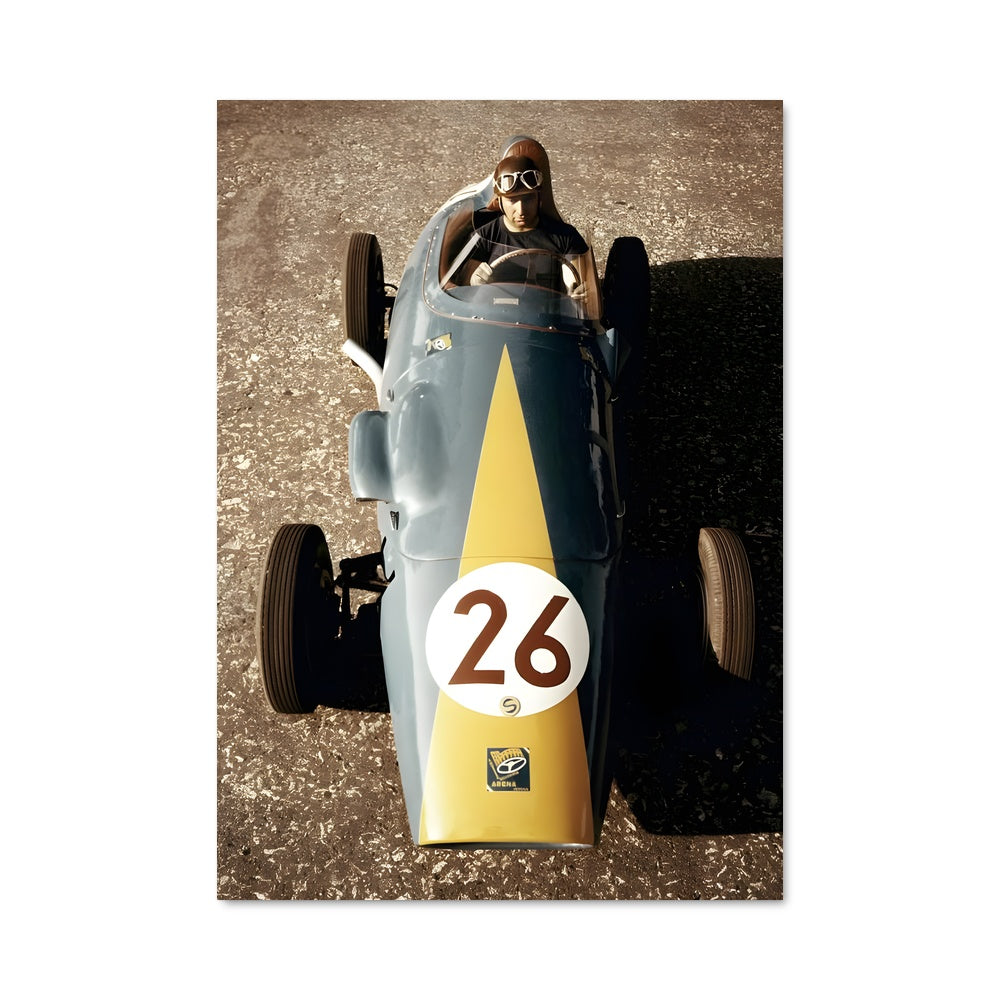 Poster Fangio en Piste