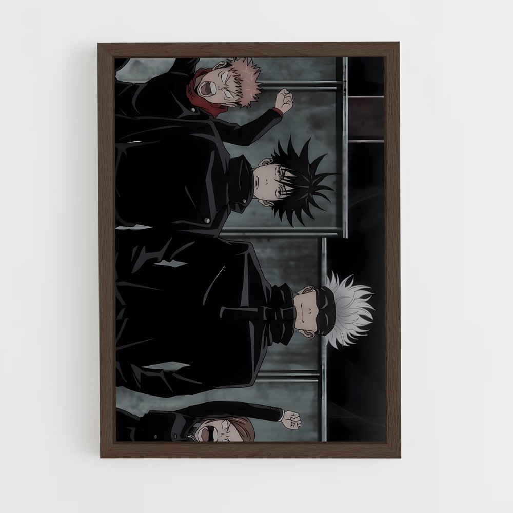 ap-jujutsu kaisen-8 cadre Bois foncé