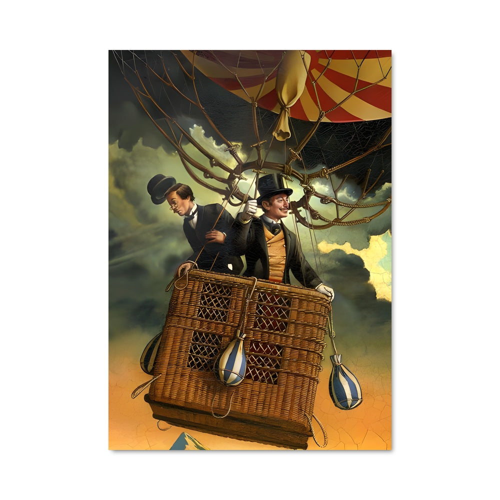 Poster Voyage en Montgolfière