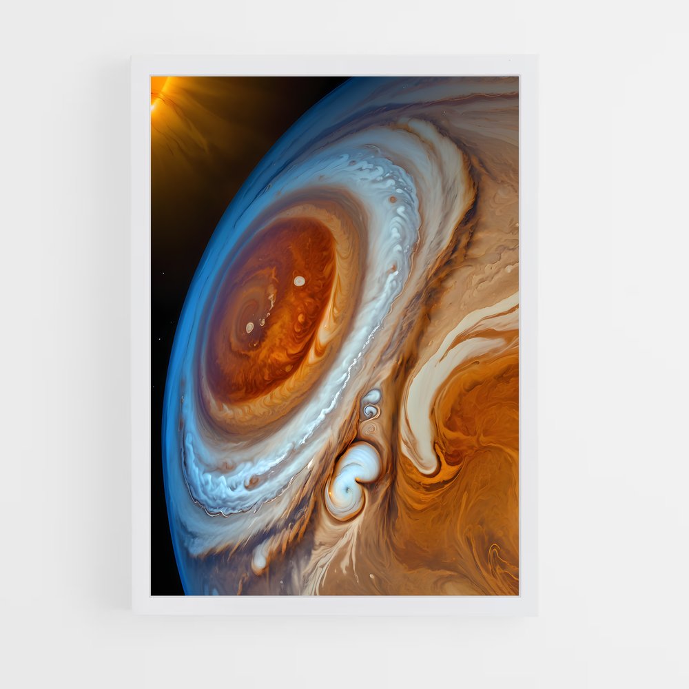 ap-jupiter red spot-8 cadre Blanc