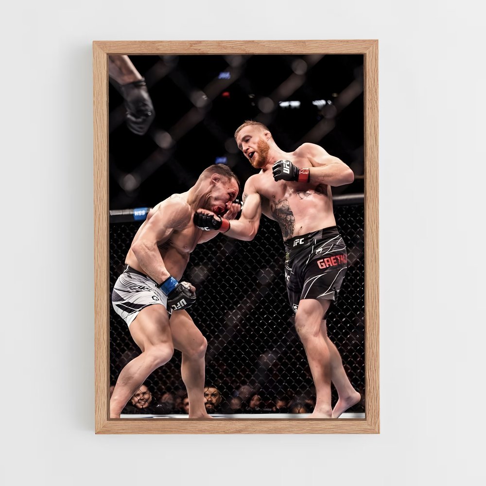 ap-justin gaethje-4 cadre Bois clair
