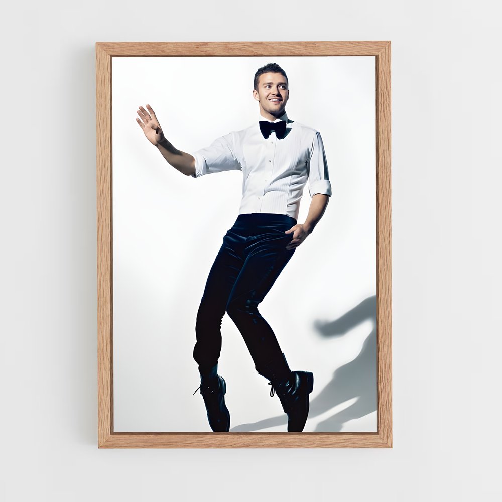 ap-justin timberlake-4 cadre Bois clair