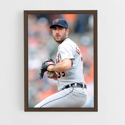 ap-justin verlander-3 cadre Bois foncé