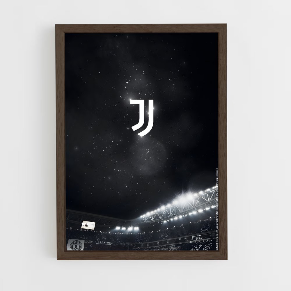 ap-juventus fc-6 cadre Bois foncé