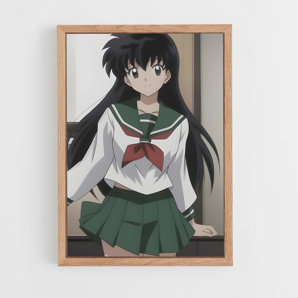 ap-kagome higurashi-5 cadre Bois clair