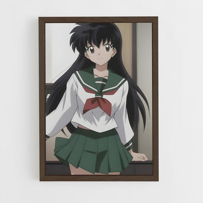 ap-kagome higurashi-5 cadre Bois foncé