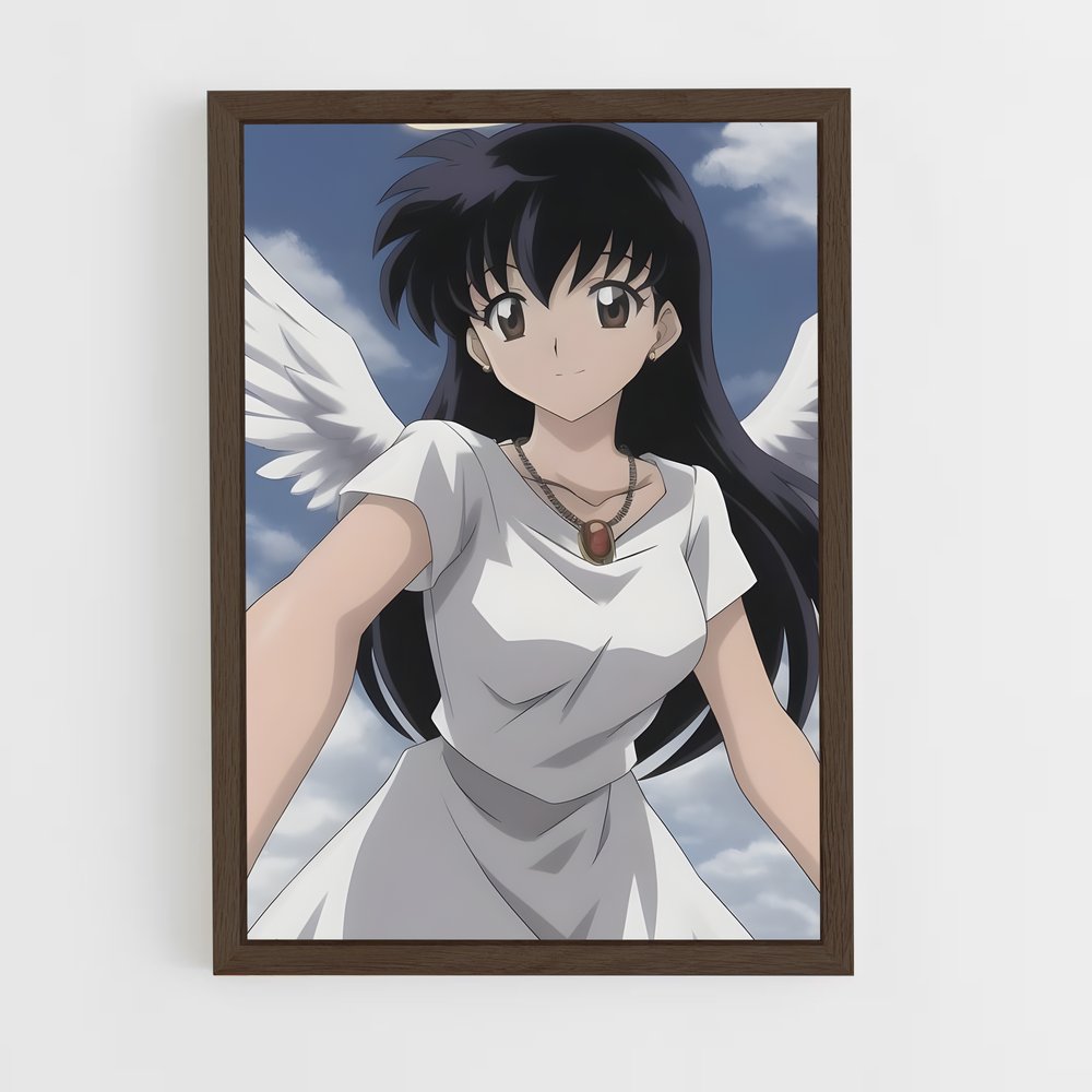 ap-kagome higurashi-8 cadre Bois foncé