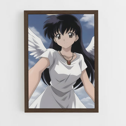 ap-kagome higurashi-8 cadre Bois foncé