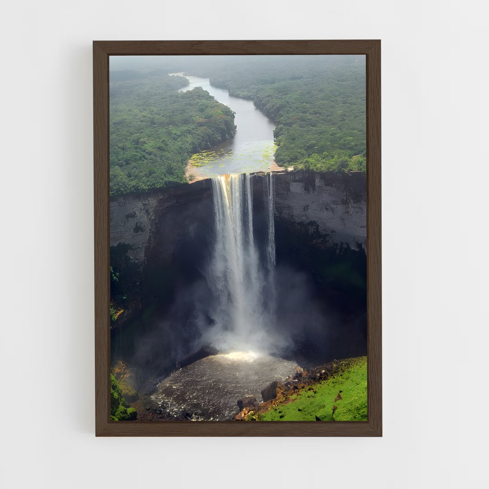 ap-kaieteur falls-3 cadre Bois foncé