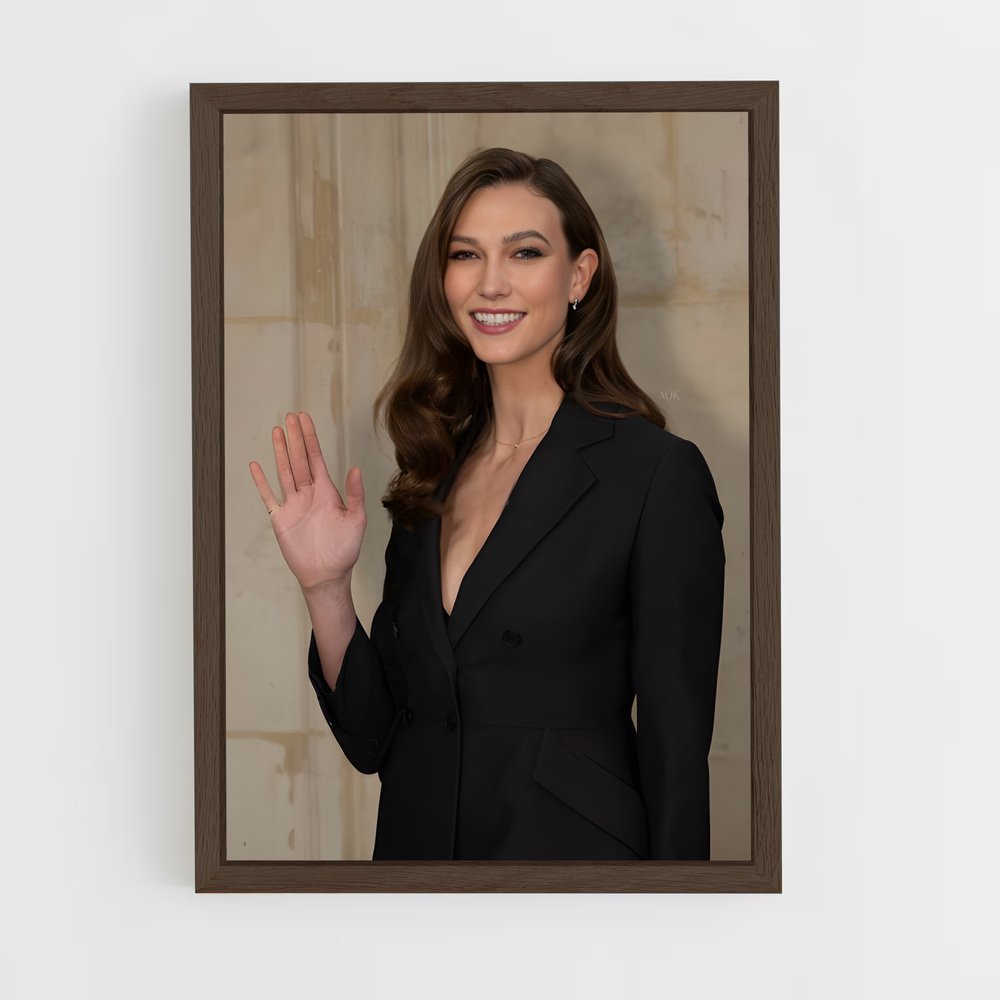 ap-karlie kloss-6 cadre Bois foncé
