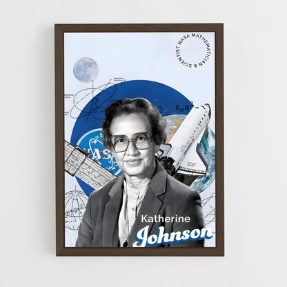 ap-katherine johnson-1 cadre Bois foncé